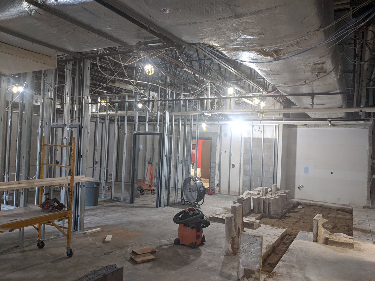 Exciting to see the progress being made for our new preschool rooms and new Oak Point entryway!