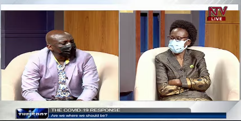 ntvuganda's tweet photo. The vaccines we are receiving right now were bought by the rich countries. They were hoarding them. They realised that they bought excessive vaccines and started distributing them. These vaccines come with a short shelf life - Dr @JaneRuth_Aceng

#NTVOnTheSpot #NTVNews https://t.co/6UspifkxsJ