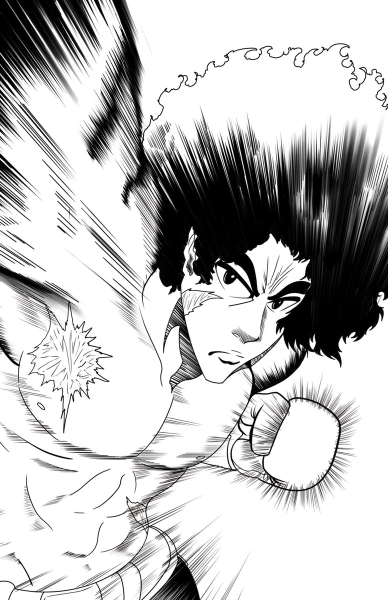 MackAttackArt's tweet photo. #MegaloBox - Inks are done
(Redoing my MegaloBox Print) 🥊🥊
#art #artist #christianmack_art #monster #anime #animeart #animedrawing #animesketch #animefanart #blackocs #boxinganime #blackmangaartist #blackart #supportblackart #blackartist #onlyblackart https://t.co/19lNI5Ld75