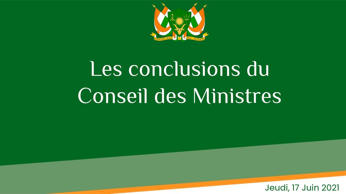 aboubacarybarma's tweet image. #Niger #Covid_19 #Frontièresterrestres
Le gouvernement nigérien a décidé, à l’issue du Conseil des ministres de ce jeudi 17 juin 2021, de la réouverture des frontières terrestres à compter de ce même jour.  Fermées depuis le 17 mars 2020 en raison de la pandémie de la Covid-19.