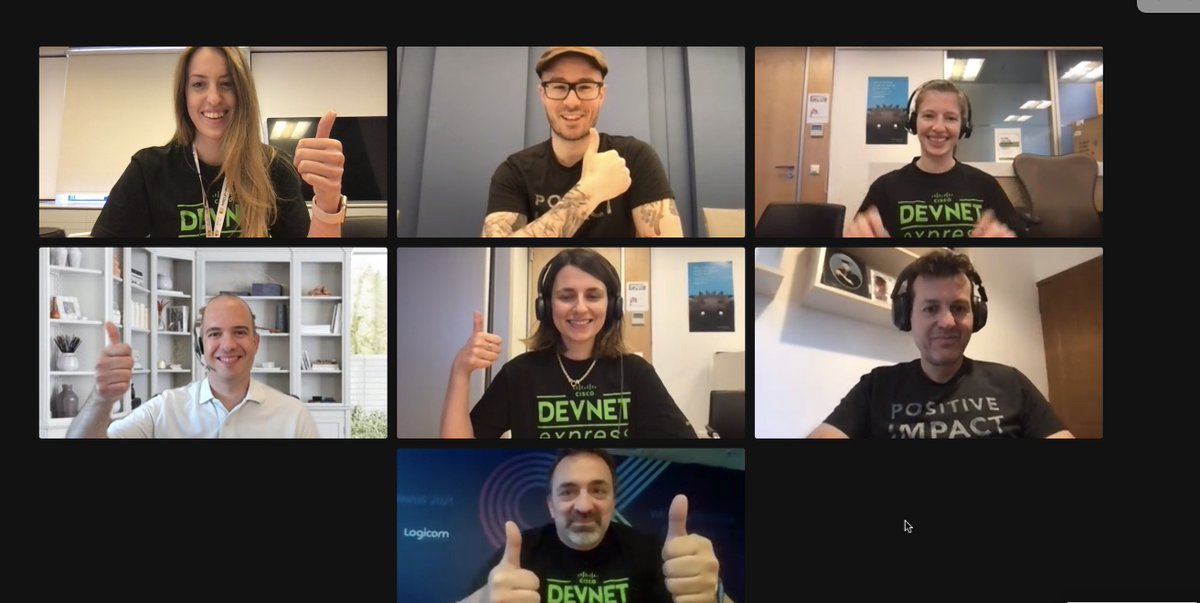 Chara_Kontaxi's tweet photo. That's a wrap 👏👏👏
Thank you #TeamAwesome 😊 #YouROCK 💚
You went #AboveAndBeyond to ensure our @CiscoPartners are enabled &amp; the first #Virtual #DevNetExpress in #Athens run smoothly this week!
#SEMaker #CiscoSouth #DevNet #programmability #CiscoMeraki https://t.co/sVPp1CMCCB