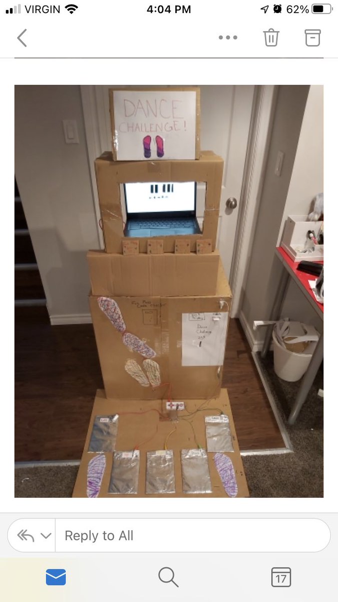 NetherwayN's tweet photo. @makeymakey @DalewoodDragons @thekylekitchen @mrmartinEDU A sneak peek at the #ImagineeringWeek game one of my Gr4 Ss made. Looking forward to more awesomeness from my Ss. https://t.co/f3wxU3Qd39