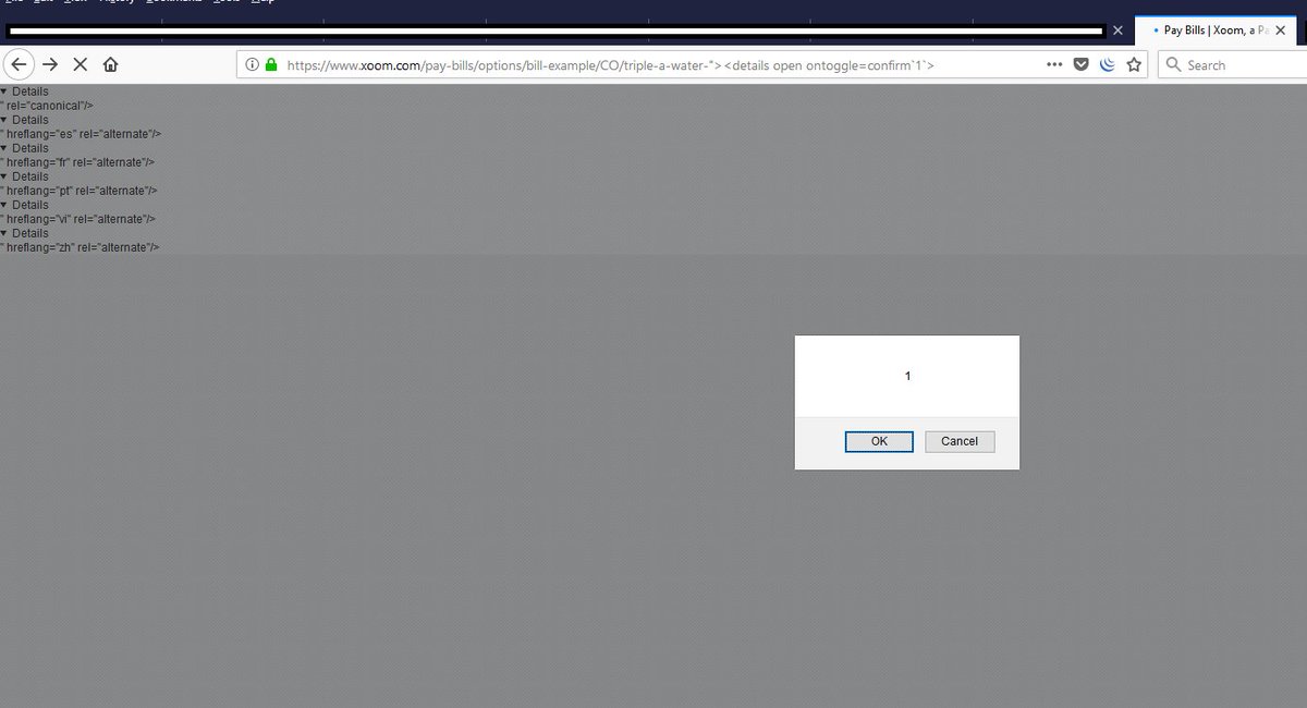 akkiliON_'s tweet photo. XSS Reflected on https://t.co/GMkjRlCYar. 
Reward: 5,300$
#oldvulnerability #bugbounty #xss #paypal https://t.co/DHmXZRZlXx