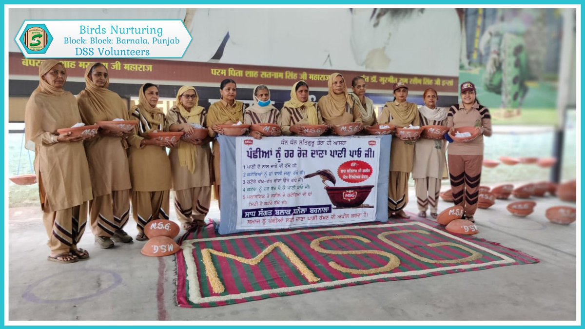 GreenSwelfares's tweet photo. #Feeding birds is a thoughtful gesture to save the little creatures. Getting inspired by St. Dr. @Gurmeetramrahim Singh Ji Insan, DSS volunteers are arranging food &amp; water for the birds and putting their efforts into this noble deed worldwide.
#birds #feed https://t.co/89j10YSoK1