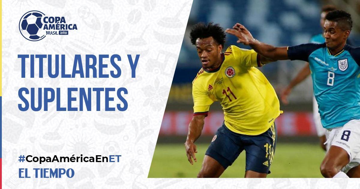 ELTIEMPO's tweet photo. ⚽ Esta será la alineación para el partido de esta tarde entre Colombia y Perú. Le contamos ➡️ https://t.co/HBC8fuPDG4 https://t.co/cql7mtjd3w
