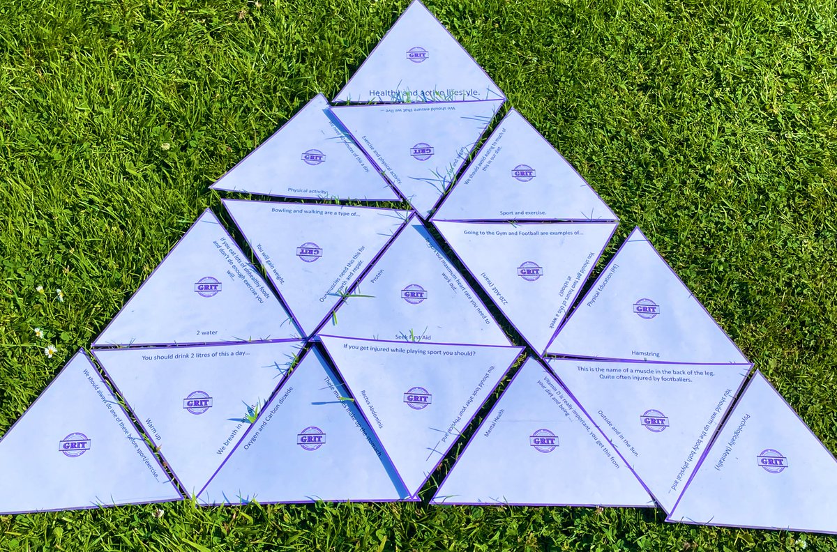 hatton_miss's tweet photo. Year 9 GRIT task for core PE Β ποΈπΌββοΈ
Tarsia pyramid πΊπ»
This helped promote discussion of concepts, reasoning and team building.
Idea developed from @misscs_teachΒ
To make it extra PE specific students needed to run around and find them.
#GRIT #PE #KnowledgeRecall https://t.co/G8Ry96JoJH