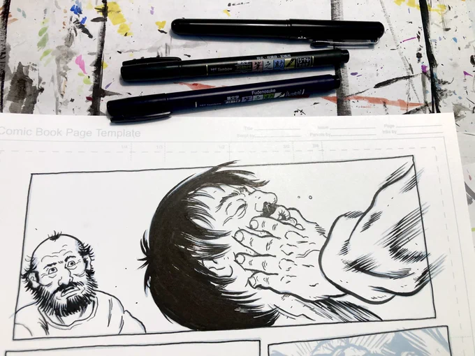 Milagro inking WIP 