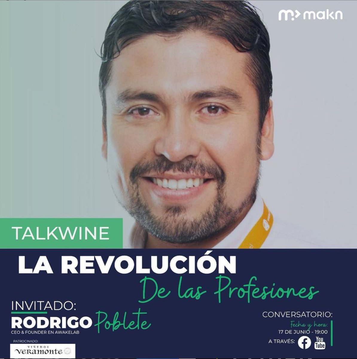 🔊 ¡Hoy a las 19:00 hrs! Nuestro CEO <a href="/BarriosPoblete/">Rodrigo Poblete Barrios</a>  estará en el programa “La Revolución de las Profesiones” de Makn.cl 

¡No se lo pierdan! 👉🏻 facebook.com/Makncl-6452086…

#empleabilidad #talentodigital #bootcamp #larevoluciondelasprofesiones