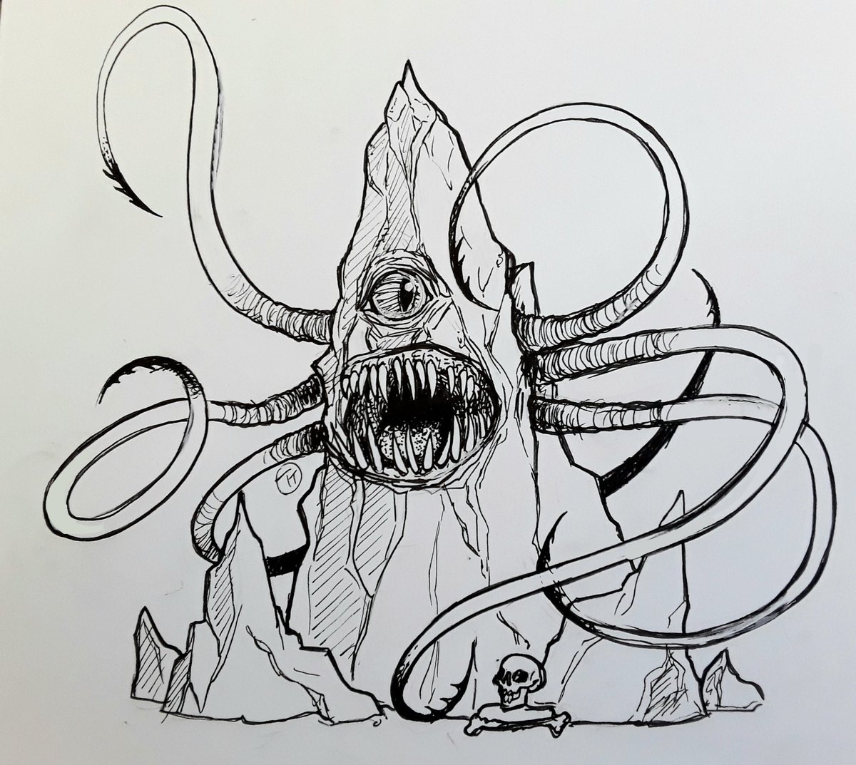 I drew a roper hehe. He just wants a hug..
#dnd #dndmonster #inkdrawing