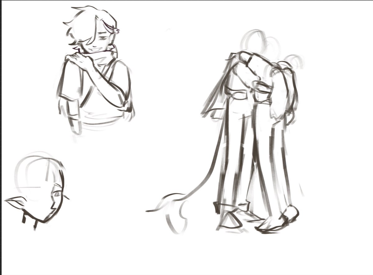 here are some sketches that im either going to redraw or never finish 