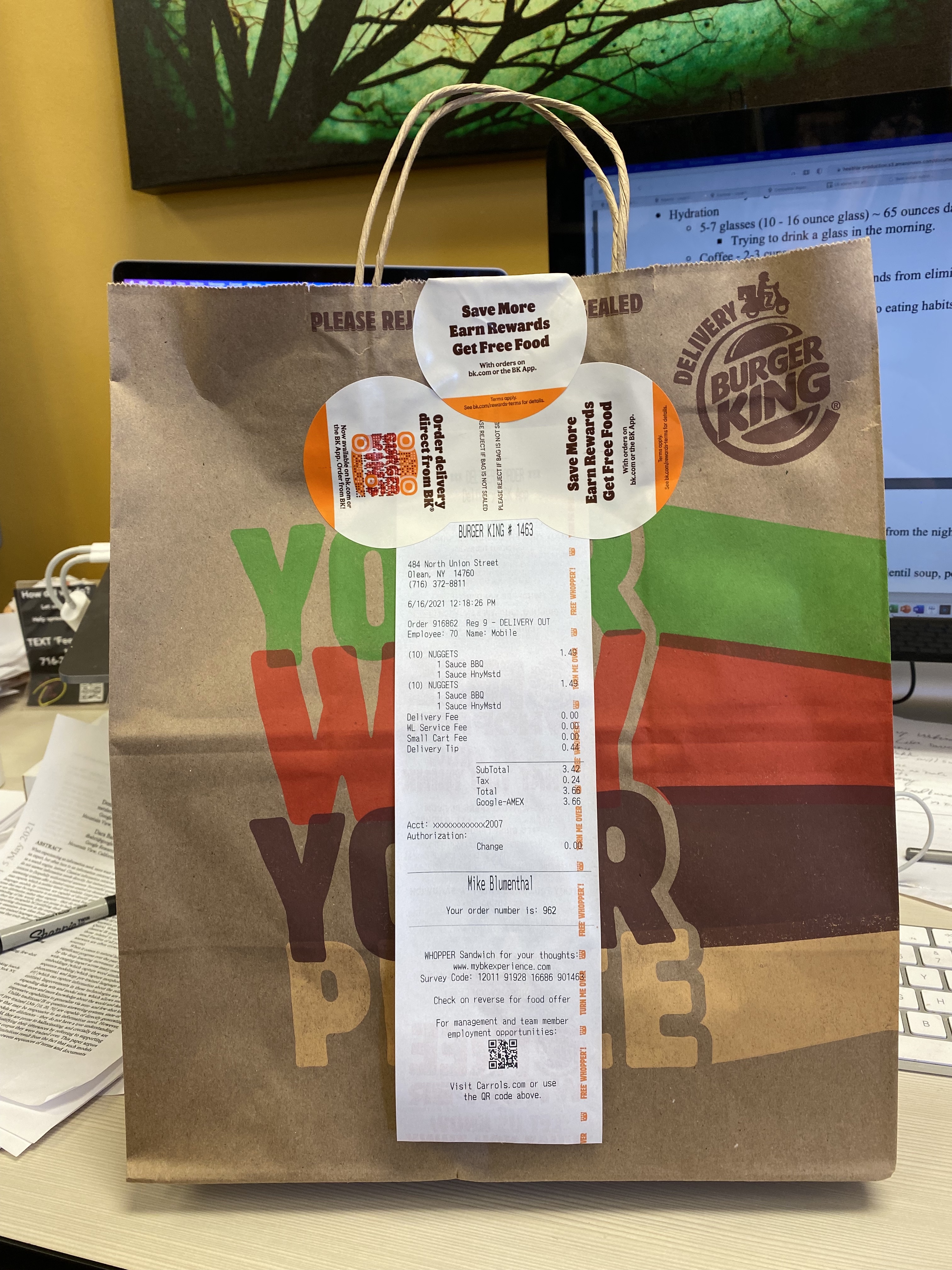 Doordash 2024 burger king