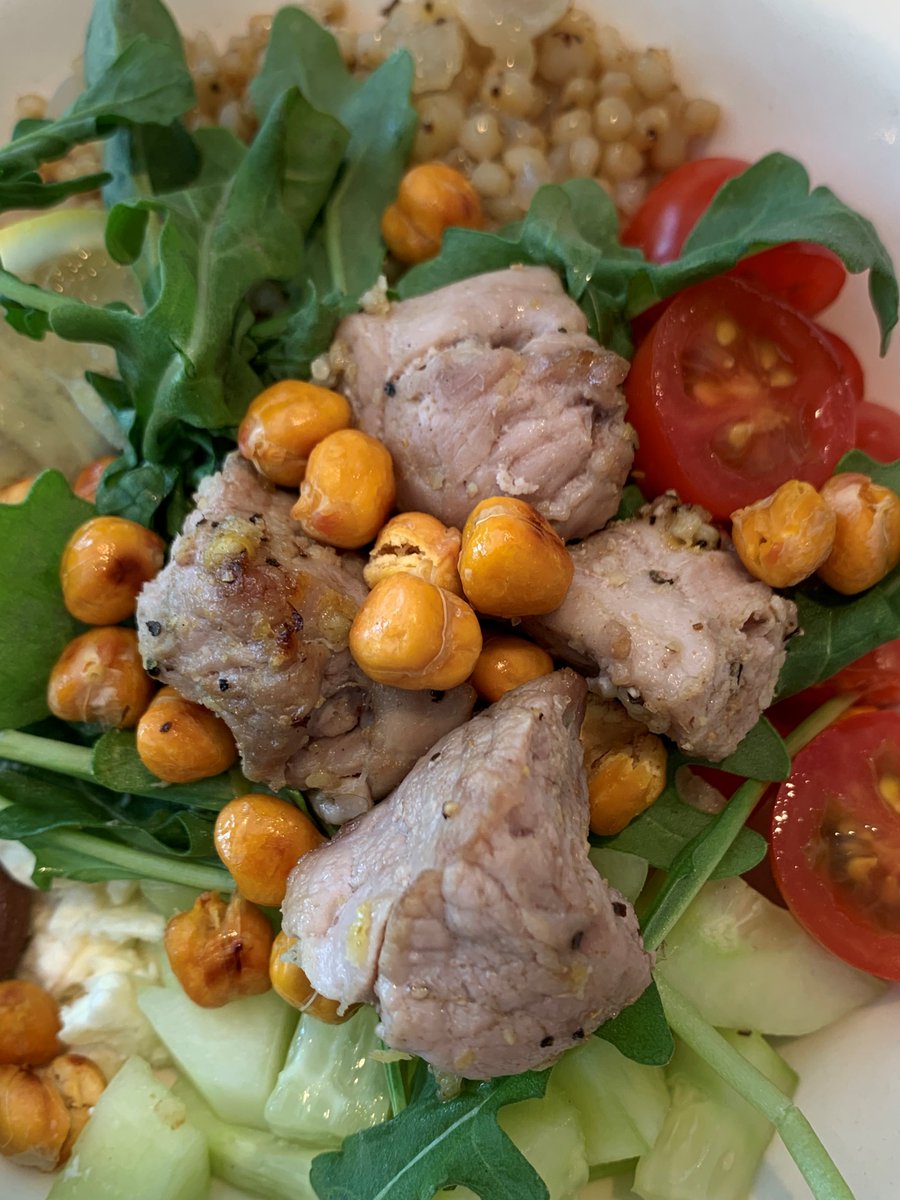 Shopping4Health's tweet photo. Great SFH culinary webinar today featuring #PowerfulPairings: Pork, Pulses and Sorghum! Recipe for Mediterranean Grain Bowl w/ Pork Skewers here: https://t.co/IWi6oGK6FQ https://t.co/KDMyI0QTFC