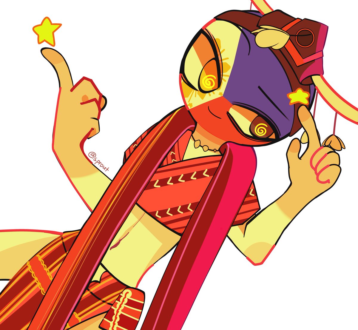 Idk if the Ifugao's clothes is alright since I'm bad at copying- 

#CountryHumans #countryhumansphilippines 
#philipppines 
#ArtistOnTwitter #art #ibispaint #DigitalArtist