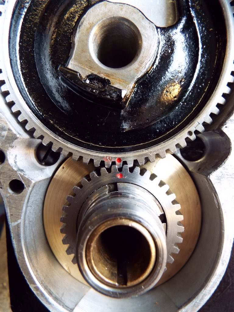 Brescia Bugatti Bosch magneto. Dry assembly. Lots of replacement parts rescued from old spares and machined to fit.