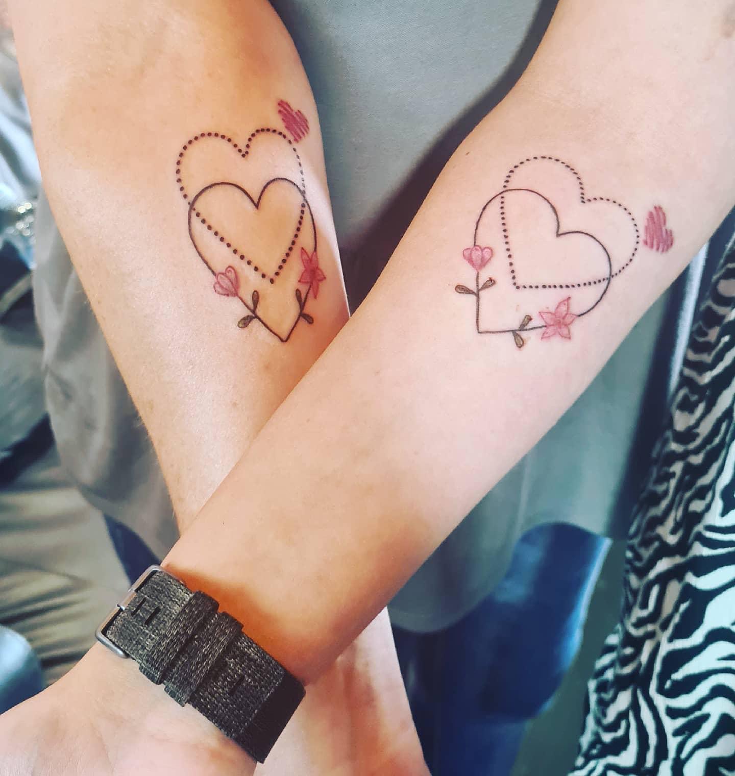 My best friend and I got matching heart tattoos and well never get them  removed  rjoycemanor