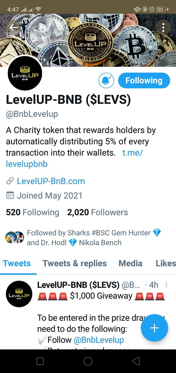 JeyoOliver's tweet photo. @BnbLevelup Lets gooo!!!! @BnbLevelup #$LEVS to the moon!!!!! https://t.co/ourhby6ol8