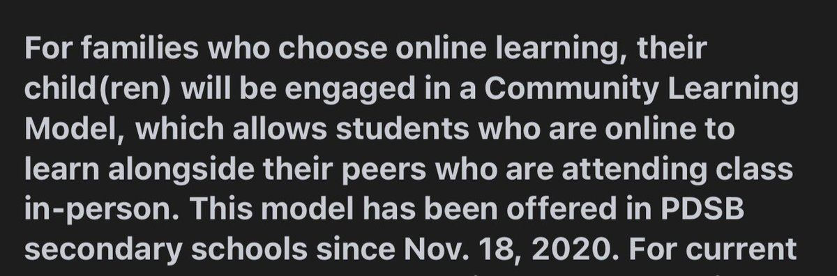 JBradshaw01's tweet photo. This fractured learning model is a disservice to students and staff. I’m so sorry to say that you have failed us, @PeelSchools. https://t.co/e0dfvzooNL