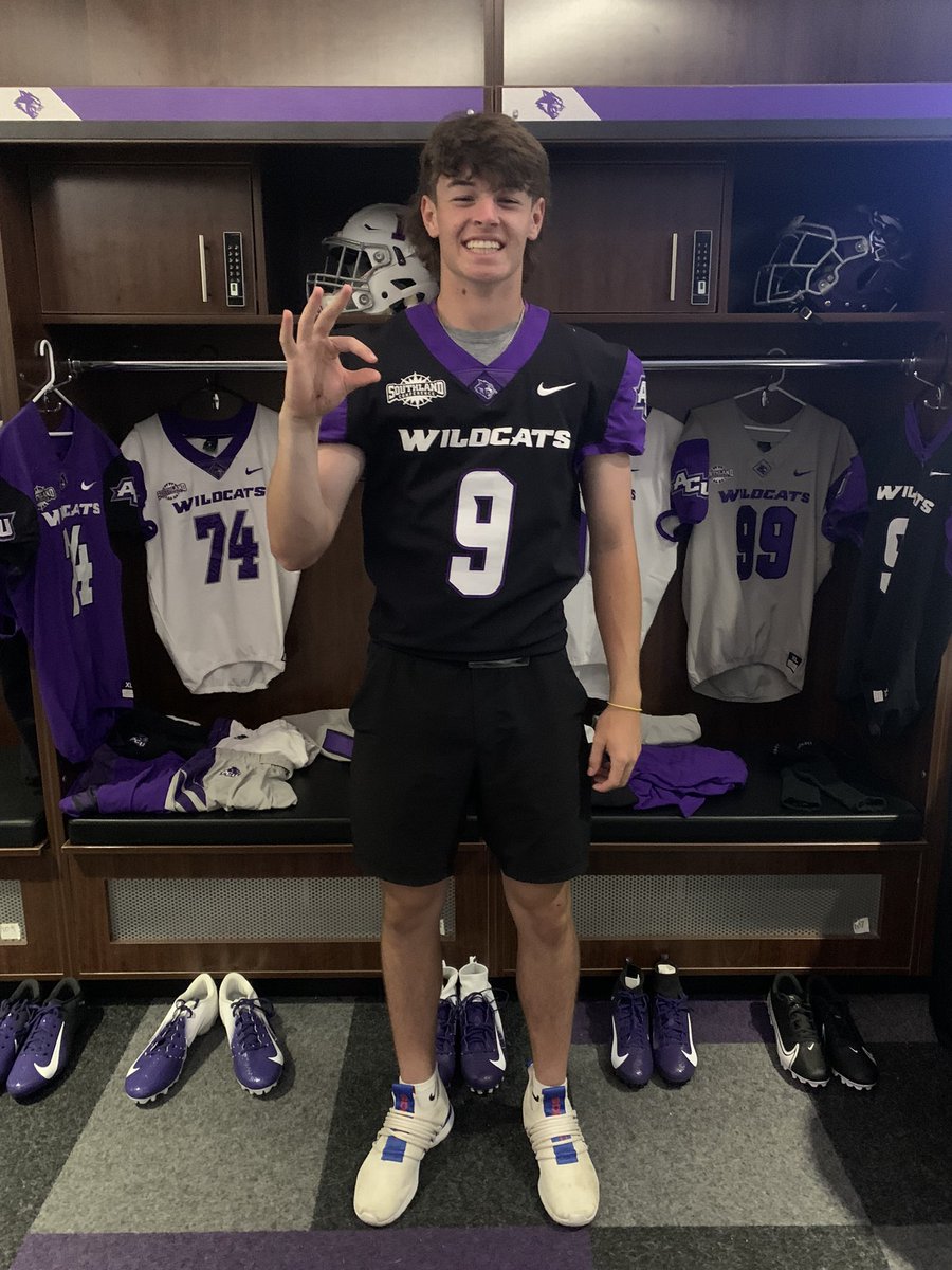 had a great time at ACU today !!! 🟣⚫️⚪️<a href="/ACUFootball/">ACU Football</a> <a href="/JoshLamberson/">Coach Lambo</a> <a href="/CoachZachWill/">Coach Zach Williams</a> <a href="/Coach_Bacc/">Bryce Baccarini</a> <a href="/SteveBergeski/">Coach Bergeski CSCS</a> <a href="/ChadDunnam/">Coach C. Dunnam</a> #unofficialvisit