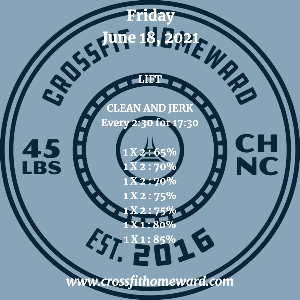 CFHomeward's tweet photo. #CrossFit #DailyWorkout #WOD #CFH #CFHomies #Community #ChapelHill #UPlaceNC https://t.co/aKnaf8vjCi