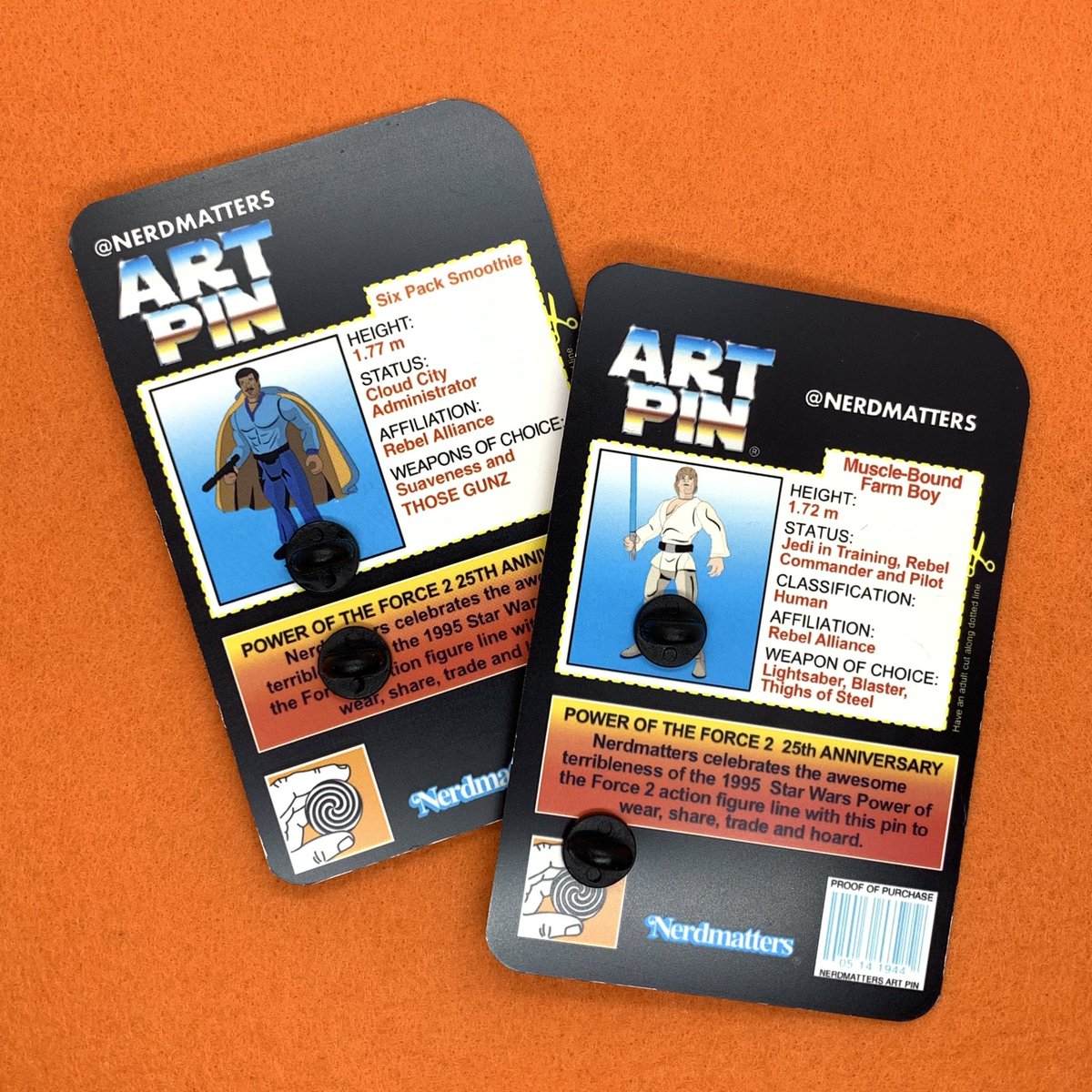 nerdmatters's tweet photo. With all the excitement about the upcoming Hasbro figures don’t forget our Power Of The Force 2 figure pins on deluxe 14mil plastic card backs!
#etsy shop link in profile.
#starwars #poweroftheforce #poweroftheforce2 #lukeskywalker #landocalrissian #retrostarwars #nerdmatters https://t.co/4dS1WA6fsk