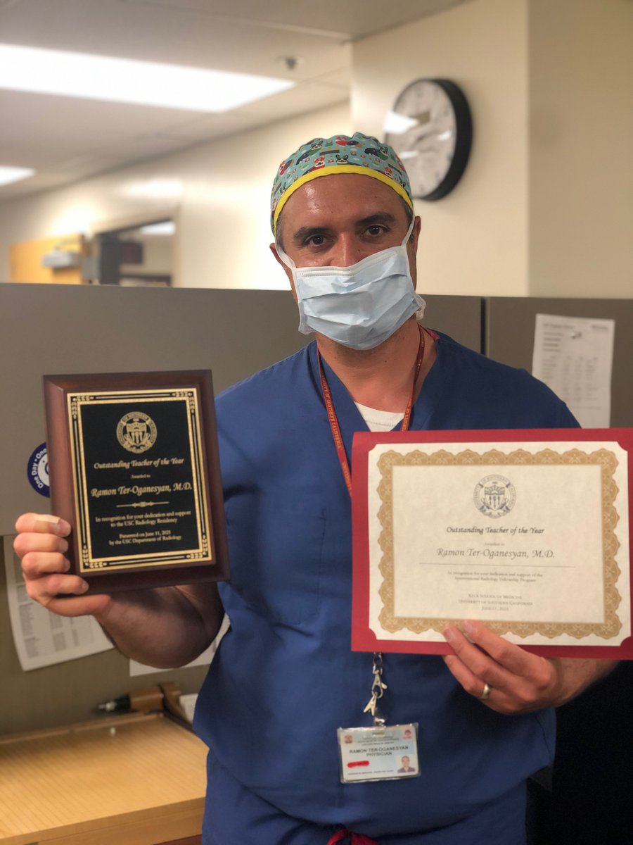 USC IR (@usc_ir) on Twitter photo Congrats to our very own <a href="/IR_RayRay/">Ray Ter-Oganesyan</a> on getting TWO outstanding Teacher of the Year awards this year-from IR trainees AND the DR Residents. A testament to his commitment to teaching.Very much deserved!
Lucky to have you, Ray!
<a href="/MVictoriaMarxMD/">M Victoria Marx, MD</a> <a href="/stuschroff/">Stuart Schroff, MD</a> <a href="/TherealDoctorJ/">Jenanan Vairavamurthy, MD</a> @rkryu Congrats to our very own <a href="/IR_RayRay/">Ray Ter-Oganesyan</a> on getting TWO outstanding Teacher of the Year awards this year-from IR trainees AND the DR Residents. A testament to his commitment to teaching.Very much deserved!
Lucky to have you, Ray!
<a href="/MVictoriaMarxMD/">M Victoria Marx, MD</a> <a href="/stuschroff/">Stuart Schroff, MD</a> <a href="/TherealDoctorJ/">Jenanan Vairavamurthy, MD</a> @rkryu