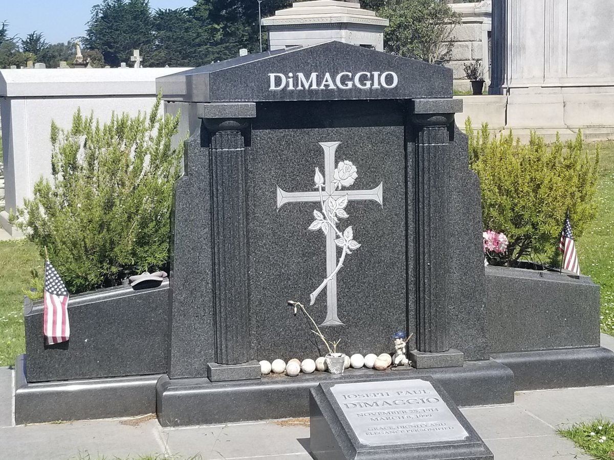 millman85's tweet photo. Well we finally have an answer to that famous lyric "where have you gone #JoeDimaggio"?............#ColmaCA https://t.co/2p93B9tvKk