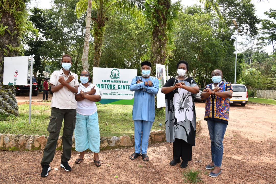 The team also visited the #KakumNationalPark to experience the Canopy Walkway suspended 30m above the ground and its several endangered species and primates.