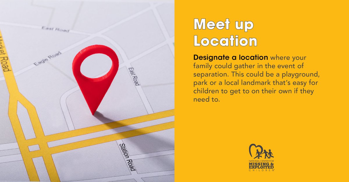 NCMEC's tweet photo. . @MissingKids  encourages families to create emergency plans and to share it with their children in the event that they become separated from one another.
Learn more https://t.co/1leybGfUlS

#HurricaneSeason #hurricaneseason2021 #Disaster #Emergency #ChildSafety https://t.co/sSGmD9JNhq