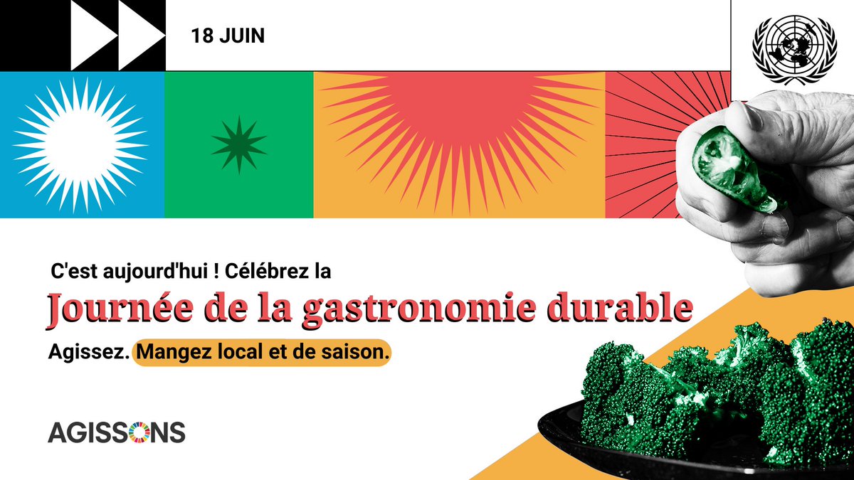 ONU_fr's tweet photo. Ce que nous mangeons a un impact sur notre santé, mais également sur l'environnement.

Préserver la planète commence par nos nos assiettes. https://t.co/OpIFrWdUyc #GastronomyDay https://t.co/kZUNfDEl3E