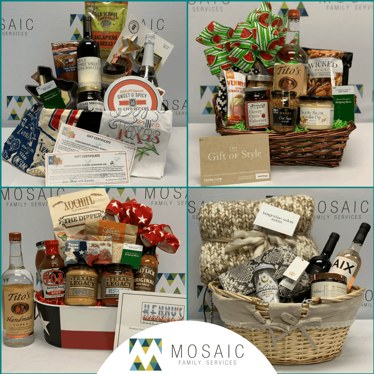 mosaicfreedom's tweet photo. It’s time for Mosaic’s Annual Gift Basket Raffle!

Every basket is worth over $200. Tickets are $25 each, or 5 for $100. Drawing will be held on July 6th, 2021. Honor World Refugee Day by supporting Mosaic’s refugee clients. Buy your tickets here: https://t.co/CkNiOi2qc9 https://t.co/hWg3NROBQ9