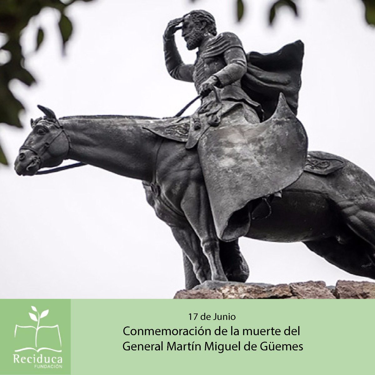 Hoy se cumplen 200 años de la muerte del General Martín Miguel de Güemes
La actuación de este héroe de la guerra gaucha hizo posible defender el norte del país para que luego fueran posibles las campañas del Gral San Martín
#Educación #PrimerEmpleo #EmpleoJoven #DecimosPresente