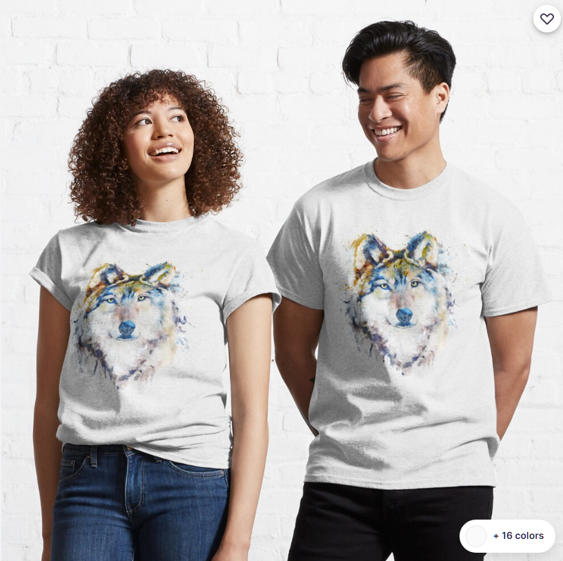 ArtSyndrome75's tweet photo. Many thanks to the buyer from TX, USA who purchased 5 t-shirts of "Wolf Face Watercolor Portrait". https://t.co/B4sMzlOAOj #wolfface #wolfhead #watercolorpainting #wolfportrait #aquarelle #animalart #wolves #tshirts #classictshirt #redbubble #apparel #wildlife #giftideas #tees https://t.co/Y4IWdf9l4O