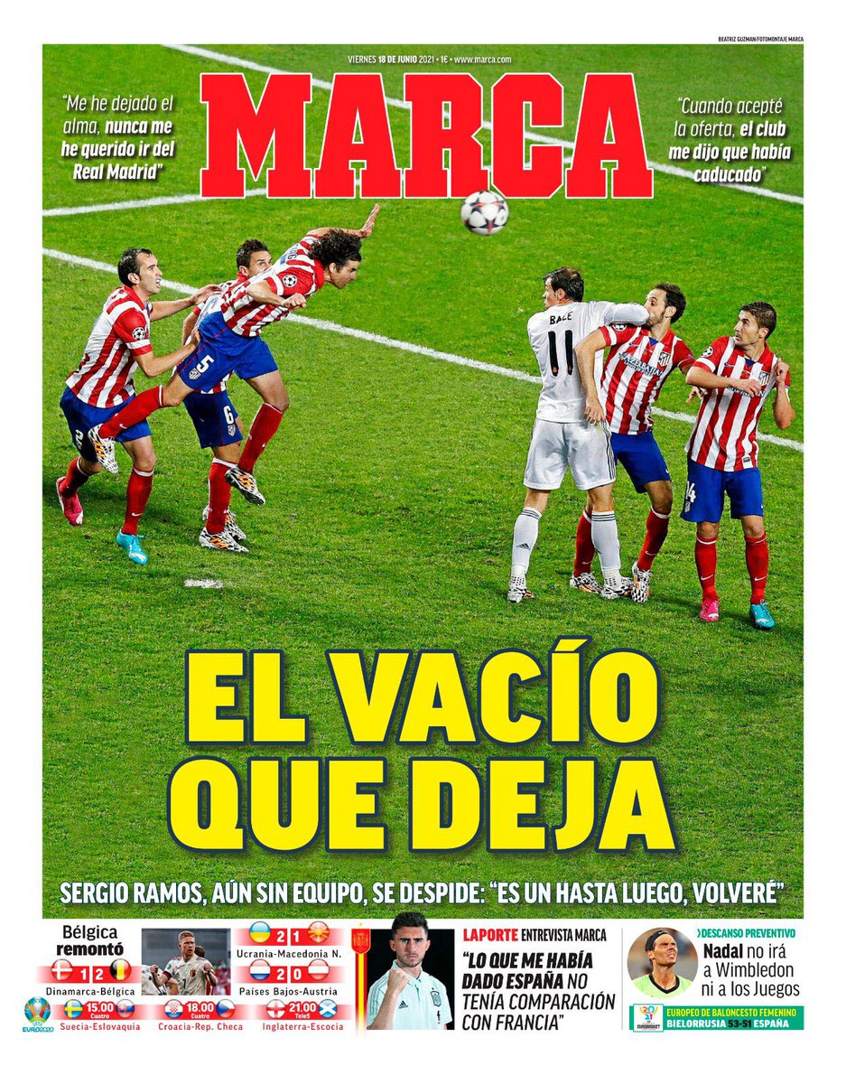 Madridismoreal's tweet photo. PORTADÓN DE @marca 💔

TIENES UN SEGUNDO PARA DARLE LIKE A ESTE TUIT SI SE TE HAN PUESTO LOS PELOS DE PUNTA 😢 https://t.co/MFeiDSLNLK