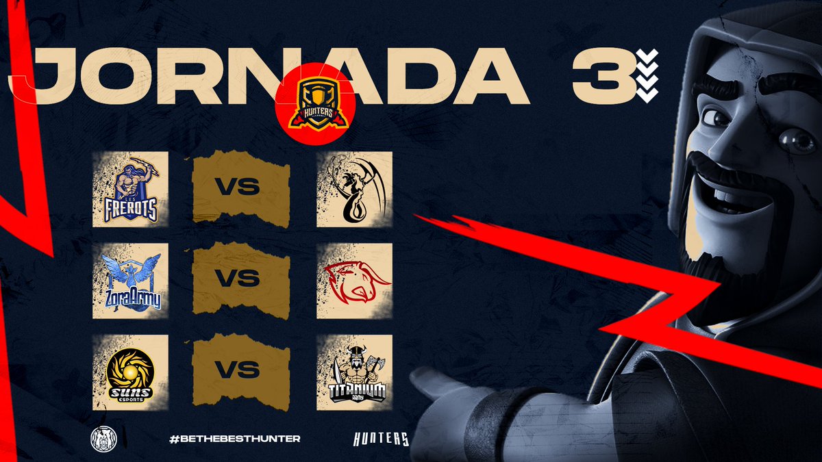 KharMA (@davidrodrguez__) on Twitter photo #ClashRoyale👑 | MATCHDAY
Seguimos con la 3ra Jornada con el Grupo D.
⚔| @LFrerotsDiamond (WIN)
⚔| #ZoraArmy 🆚️ <a href="/BullStars_/">𝗕𝘂𝗹𝗹𝗦𝘁𝗮𝗿𝘀™</a>
⏰| 18:00🇲🇽
⚔| <a href="/SunsEsports_GG/">SUNS ESPORTS</a> 🆚️ <a href="/TitaniumArmyGG/">⭐ Titanium Army ⭐</a>
⏰| 21:00🇲🇽
🔺️ ¿Quienes Lograran Ganar?
#BeTheBestHunters #ClashRoyale👑 | MATCHDAY
Seguimos con la 3ra Jornada con el Grupo D.
⚔| @LFrerotsDiamond (WIN)
⚔| #ZoraArmy 🆚️ <a href="/BullStars_/">𝗕𝘂𝗹𝗹𝗦𝘁𝗮𝗿𝘀™</a>
⏰| 18:00🇲🇽
⚔| <a href="/SunsEsports_GG/">SUNS ESPORTS</a> 🆚️ <a href="/TitaniumArmyGG/">⭐ Titanium Army ⭐</a>
⏰| 21:00🇲🇽
🔺️ ¿Quienes Lograran Ganar?
#BeTheBestHunters