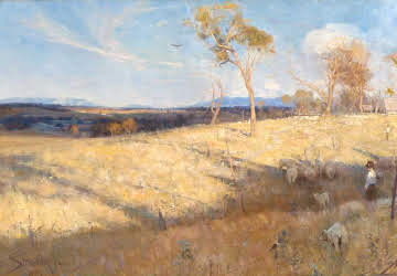 Golden Summer, Eaglemont 1889
A. Streeton

 #TempoDestate
#streeton
#australianpainter
#impressionism 
#dandenongranges
#landscapepainter