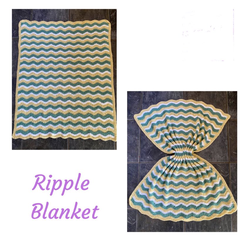 SarahMa696896's tweet photo. Loved making this blanket for my friend to gift. A great choice of colours @kairosbutterfly #rippleblanket #crochet #stylecraftspecialdk #bellacoco https://t.co/Nzb2z85RZF