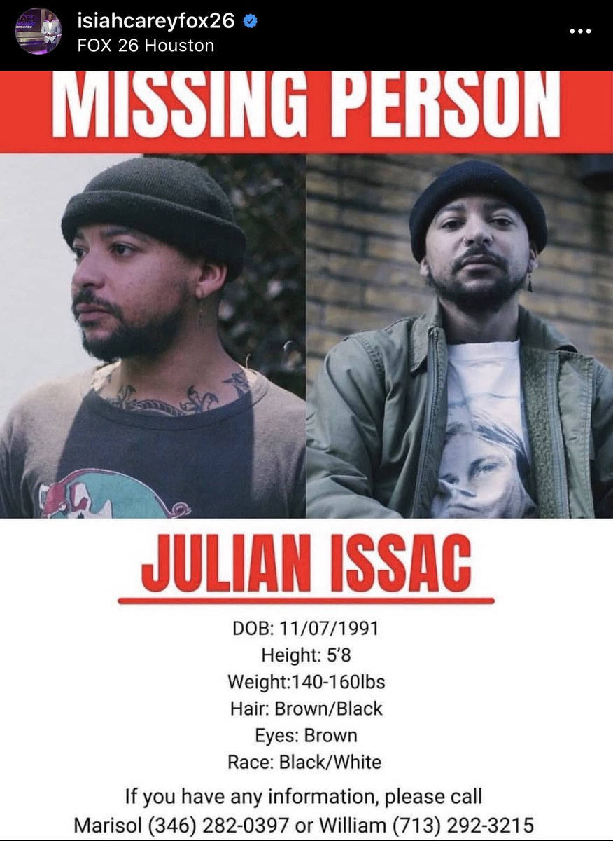 labibicita's tweet photo. Please spread the word &amp; bring home Julian Issac to his family. We have a community that is hurting. @KHOU @abc13houston @CBSNews @MayraABC13 @HoustonChron @HoustonPress @shaunking @houstonpolice @PasadenaPDTX https://t.co/9ZnHmXZZbn
