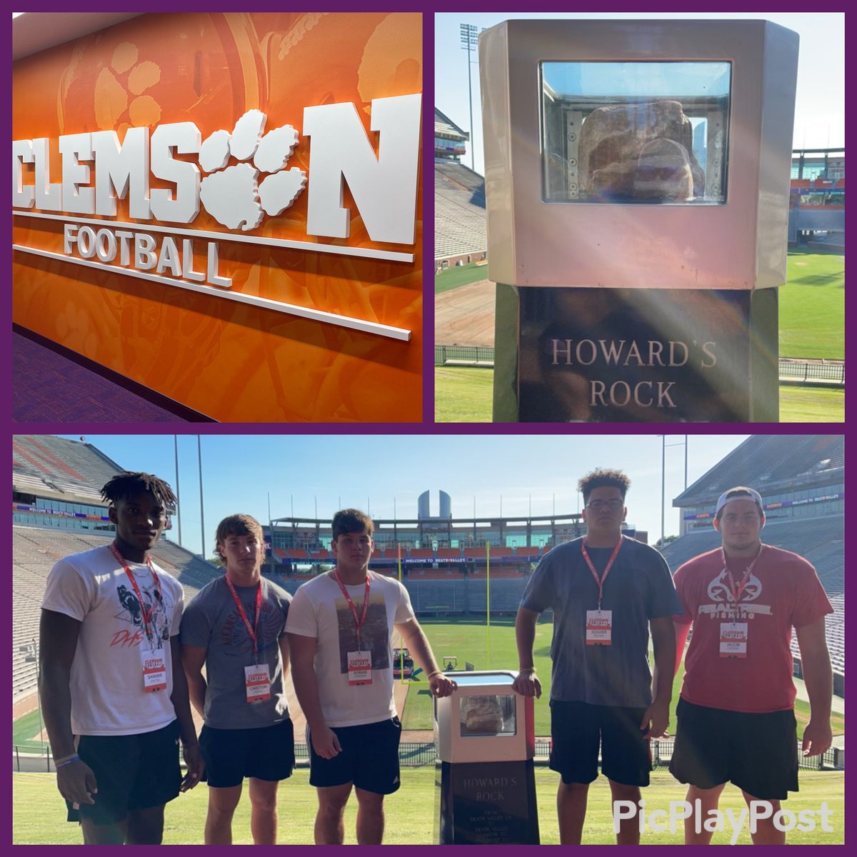 Huge THANK YOU to <a href="/ClemsonFB/">Clemson Football</a> and Ty Clements for showing us around today. #AllIn <a href="/easter_shamar/">Shamar Easter</a> @CarstonPoole <a href="/XzavierBrown23/">Xzavier Brown</a> <a href="/formby_jacob/">Jacob Formby</a> <a href="/adrian_fondren/">Adrian Fondren</a> <a href="/JakeNorwood13F/">Jake Norwood</a> <a href="/Lmacc21/">〽ovin ✈ 🎈</a> <a href="/superpoole1/">Robert Poole</a> <a href="/AshdownSchools/">Ashdown Schools</a> Great experience. #GodWins @EAChappy