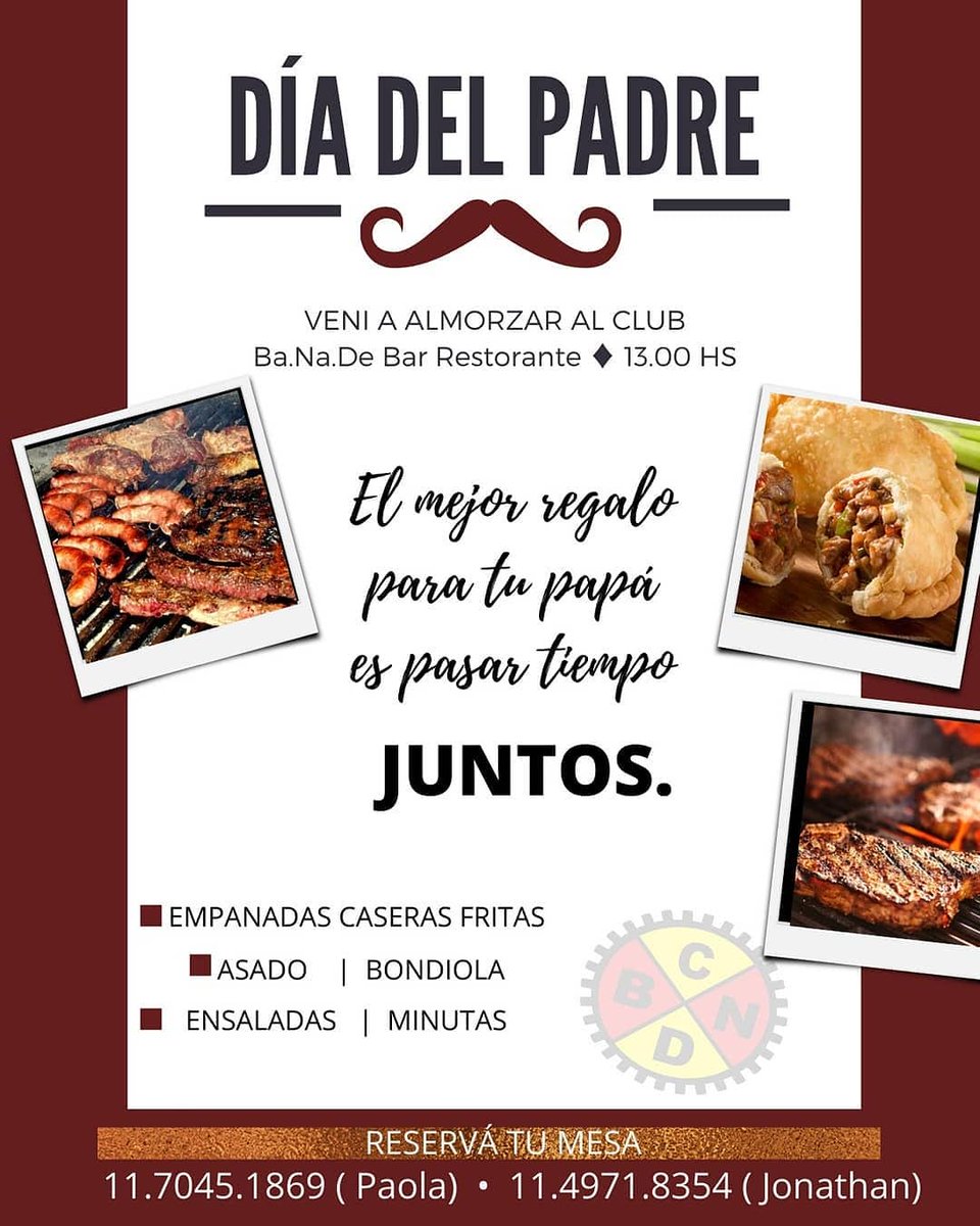 Día del padre lo pasamos JUNTOS!