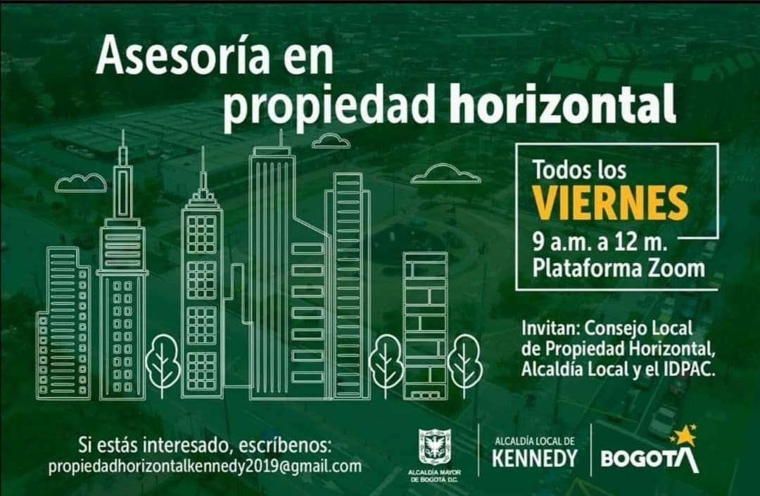 ConsejoK's tweet photo. #phkennedyavanza cada viernes asesorias en Propiedad Horizontal https://t.co/hbNuQQIsbe