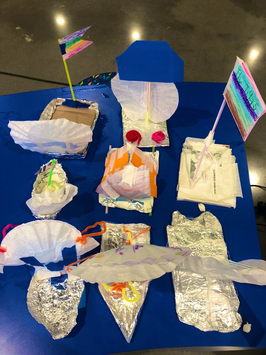 Students loved working in mixed grade level teams (K-5) to design and build sailboats using household materials! The final test was to see whether their boats would float AND sail. All teams were successful. We celebrated their hard work with popsicles! #IL3 #MCMS