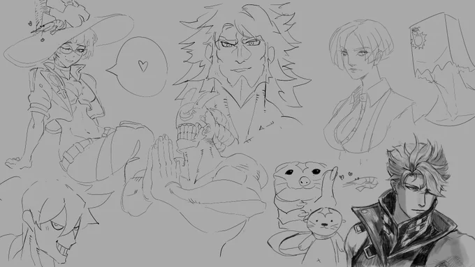 drawing guilty gear character with my friends😳 