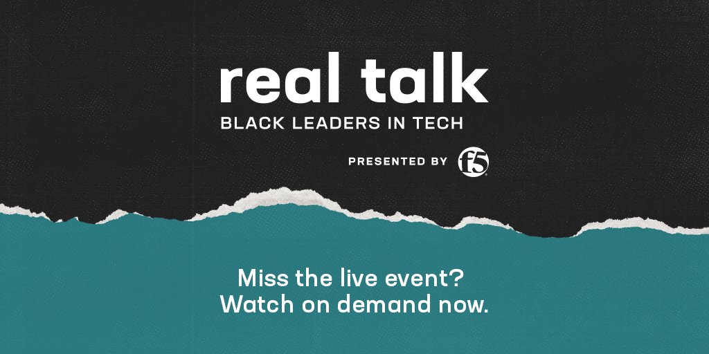 Are you a Black professional looking to advance in the tech industry? Check out our Real Talk: Black Leaders in Tech conversation, featuring F5 CEO Francois Locoh-Donou and several Black tech leaders. Now available on demand! go.f5.net/zjpb6b #BeF5 #BlackinTech