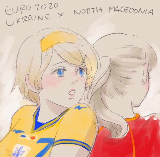 「Today's matches! :)  #UEFAtalia #UEFAtal」|Inkoのイラスト
