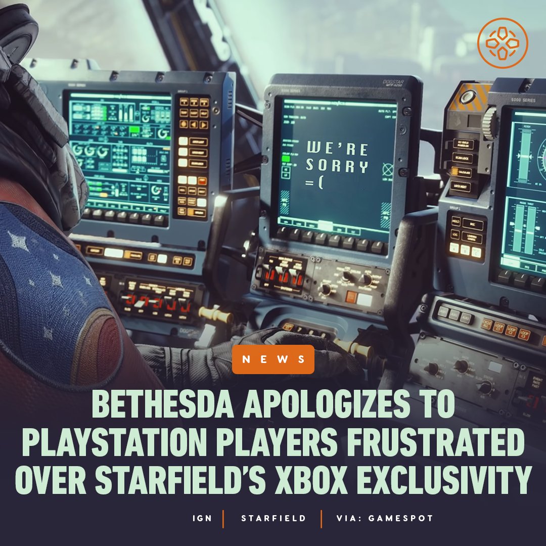 IGN's tweet photo. Bethesda’s Pete Hines acknowledged the frustration many PlayStation fans had over the confirmation that Starfield is officially an Xbox console exclusive in a recent interview. https://t.co/7yG2DnACrL https://t.co/fHRq7XiqN3
