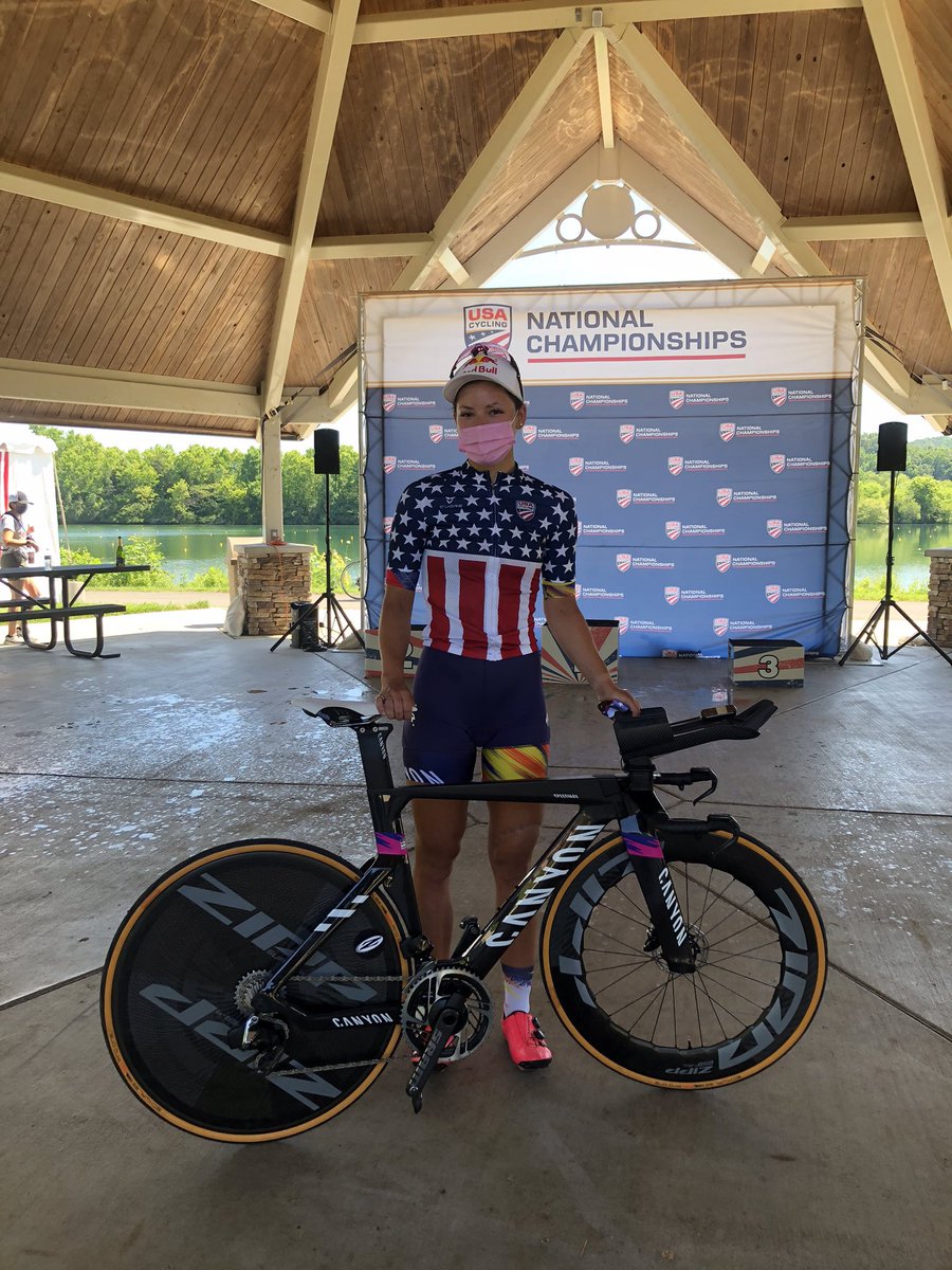 MarylandClassic's tweet photo. Now THAT’s a comeback! Congratulations @chloedygert30, your 2021 @usacycling National TT Champion! 💪🇺🇸 #ProNats
📸 USAC https://t.co/3a4U5citsT