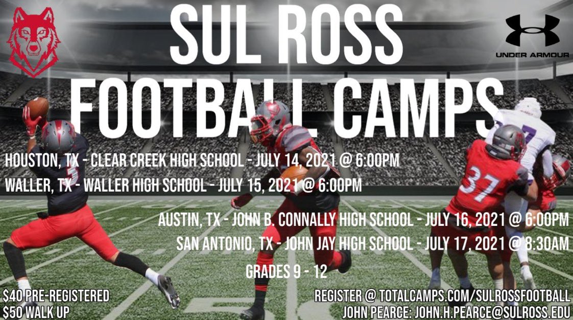 🚨🚨🚨JULY CAMP DATES AND LOCATIONS🚨🚨🚨Inviting  9th-12th graders located in and around the Houston, Waller, Austin, and San Antonio areas🚨🚨🚨We look forward to seeing you in JULY🚨🚨🚨