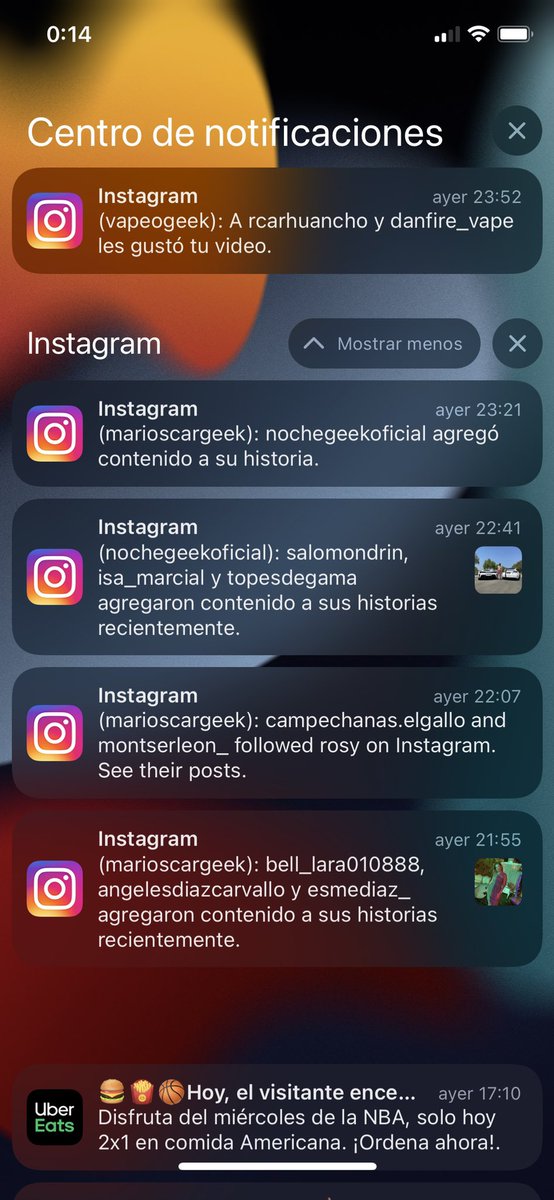 MarioscarGeek's tweet photo. Las notificaciones en #iOS15beta1 lucen limpias y con un diseño muy elegante. 

Lo ordena y ademas las ventanas de respuesta son buena.
#Apple  #QuedateEnCasa #technofanart https://t.co/7UWsoDiZIC