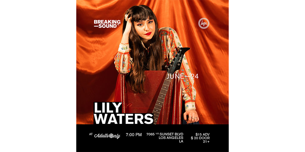 First live show back 🚨 1 week from today, next Thursday 6/24 at Adults Only Bar in Hollywood. Come celebrate the return of live music with us 🍹💥🍹 Purchase tix in advance to save some $ eventbrite.com/e/breaking-sou… #BreakingSound #LilyWatersMusic