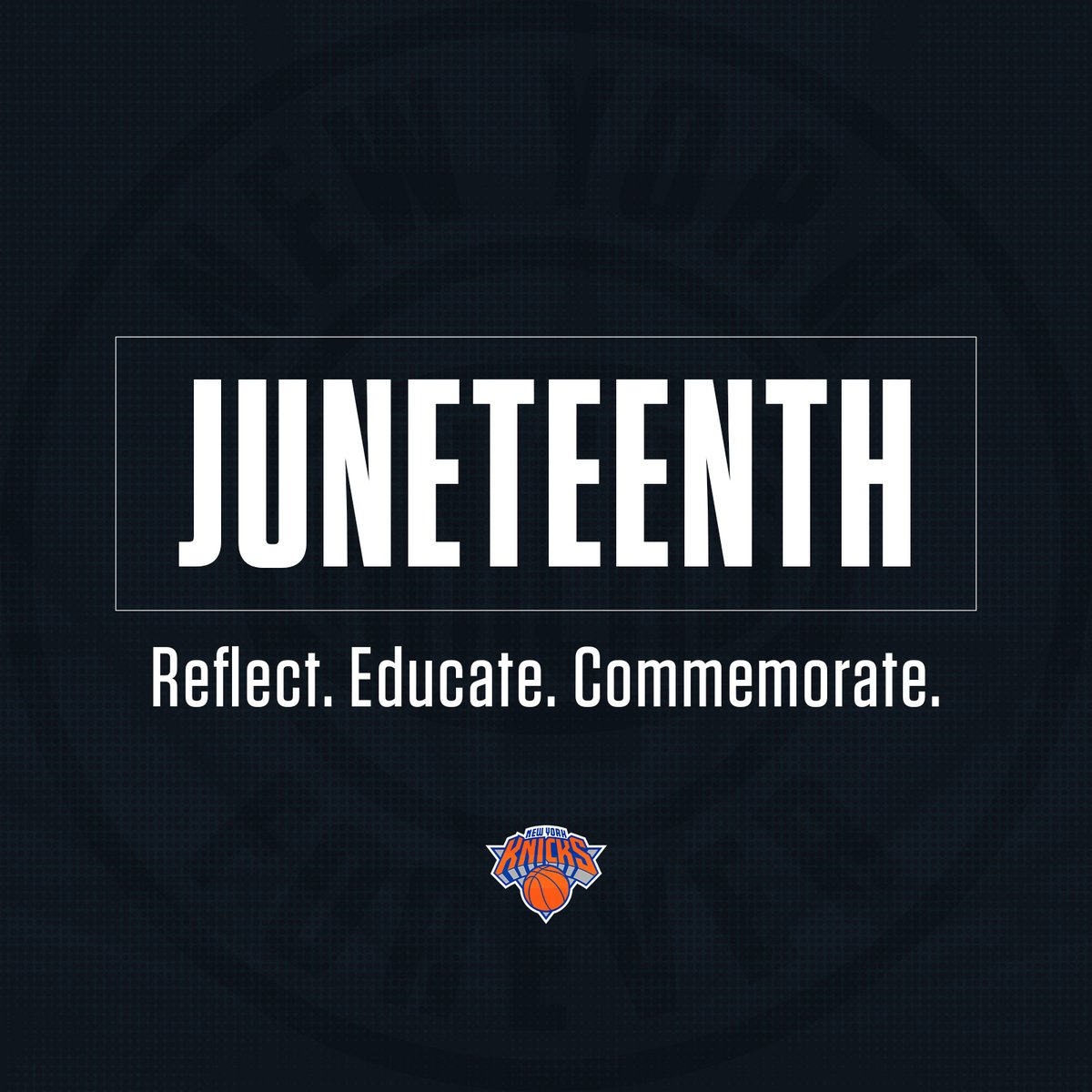 nyknicks's tweet image. Today we recognize and celebrate #Juneteenth.

Join us and our friends today at the Juneteenth Festival in Brooklyn.